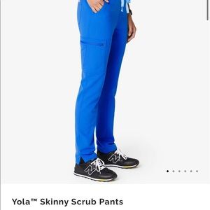 Royal Blue FIGS  Yola Skinny Scrub Pants (Medium)